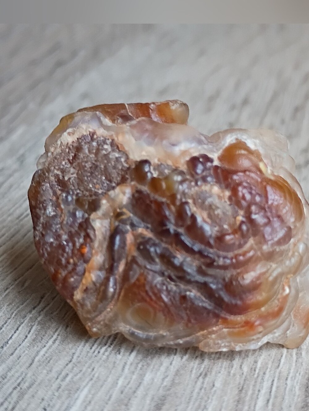Fire Agate Mexico Raw Stone Natural Metaphysical Properties Mineral Chalcedony
